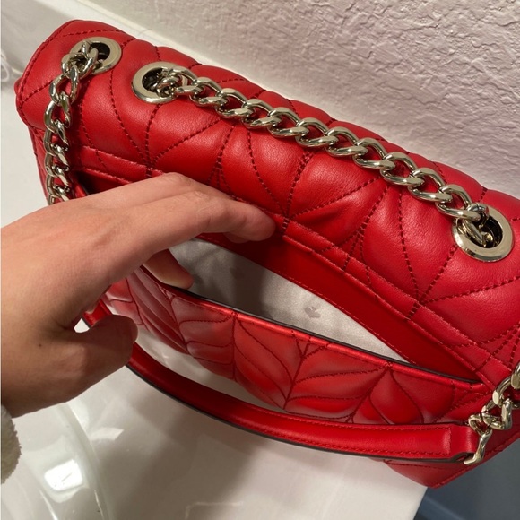 Kate Spade Briar Lane Quilted Emelyn Red Bag - Picture 3 of 7